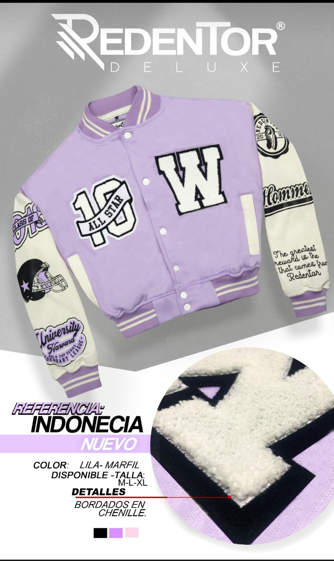 Chaqueta Beisbolera De Dama N120a