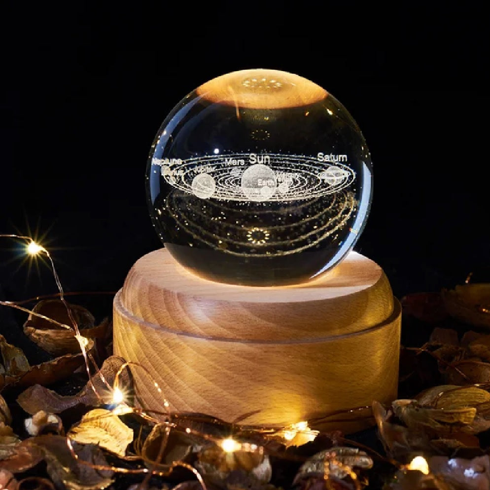 Esfera De Cristal Luz Led