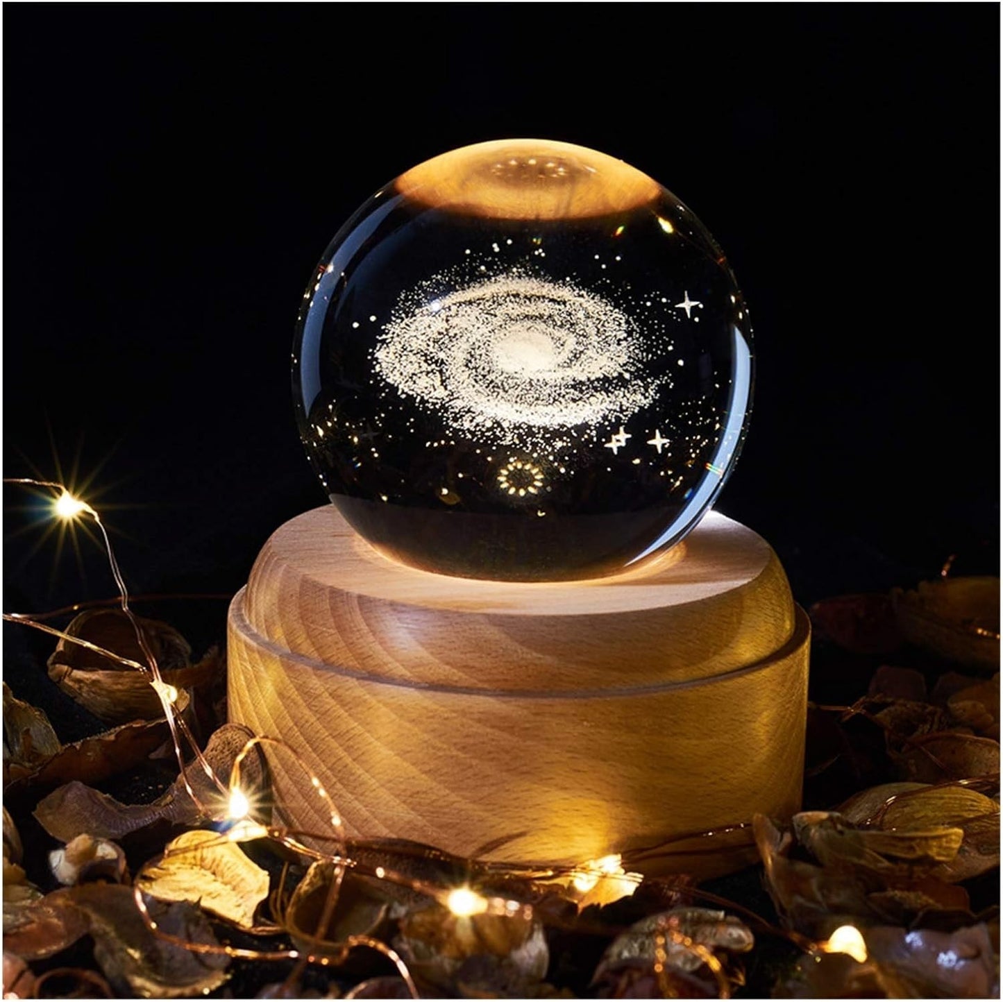 Esfera De Cristal Luz Led